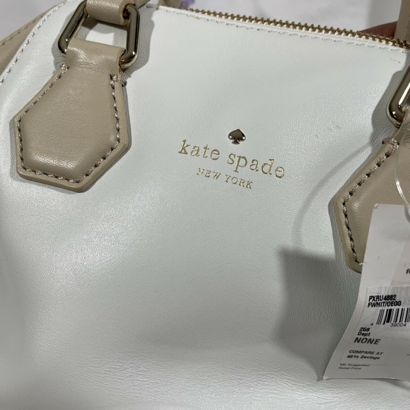 NWT kate spade new york 'catherine street mini pippa' satchel‎ handbag in Cream - Picture 4 of 13
